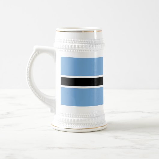 Patriotic Botswana Flag Bierpul (Links)