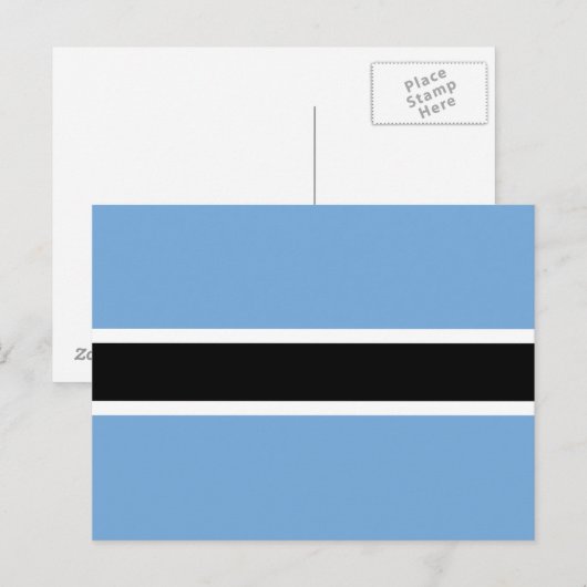 Patriotic Botswana Flag Briefkaart (Voorkant / Achterkant)