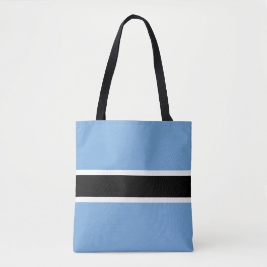 Patriotic Botswana Flag Canvas tas (Voorkant)