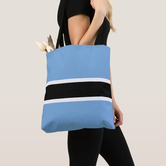 Patriotic Botswana Flag Canvas tas (Dichtbij)