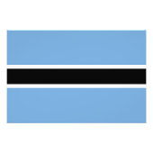 Patriotic Botswana Flag Foto Afdruk (Voorkant)