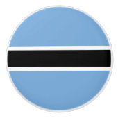 Patriotic Botswana Flag Keramische Knop (Voorkant)