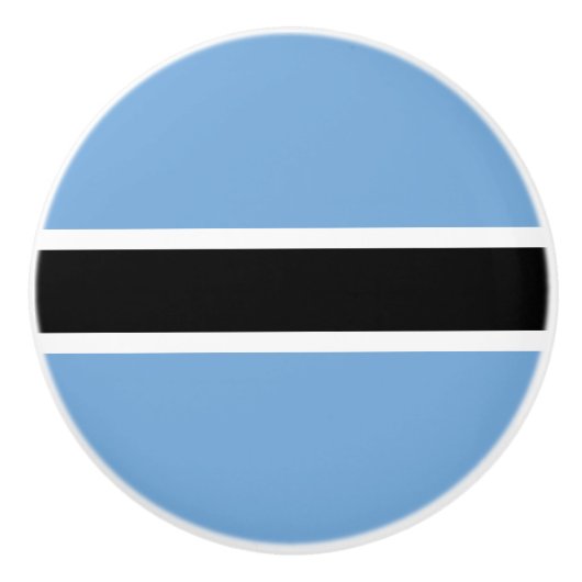 Patriotic Botswana Flag Keramische Knop (Voorkant)