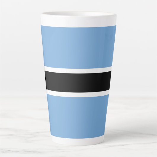 Patriotic Botswana Flag Latte Mok (Voorkant)