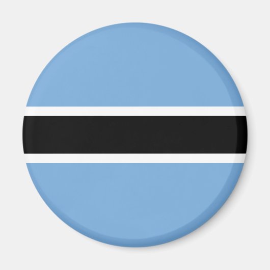 Patriotic Botswana Flag Magnet (Voorkant)