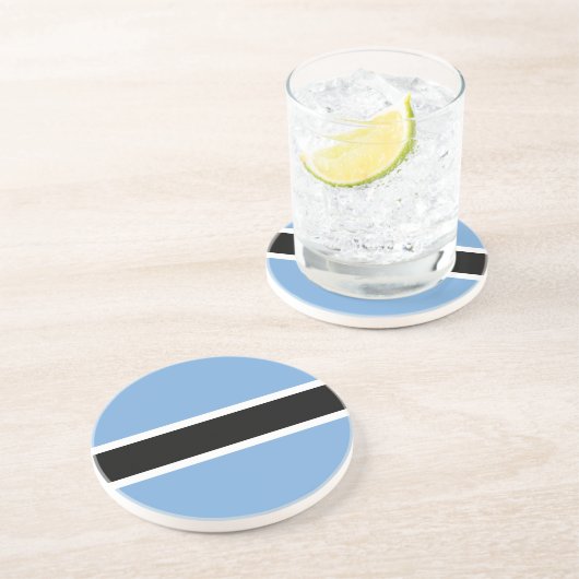 Patriotic Botswana Flag Onderzetter (Zijkant)