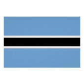Patriotic Botswana Flag Perfect Poster (Voorkant)