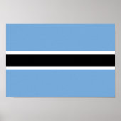 Patriotic Botswana Flag Poster (Voorkant)
