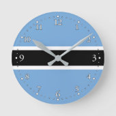 Patriotic Botswana Flag Ronde Klok (Voorkant)