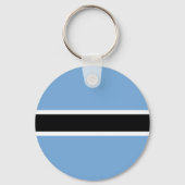 Patriotic Botswana Flag Sleutelhanger (Voorkant)