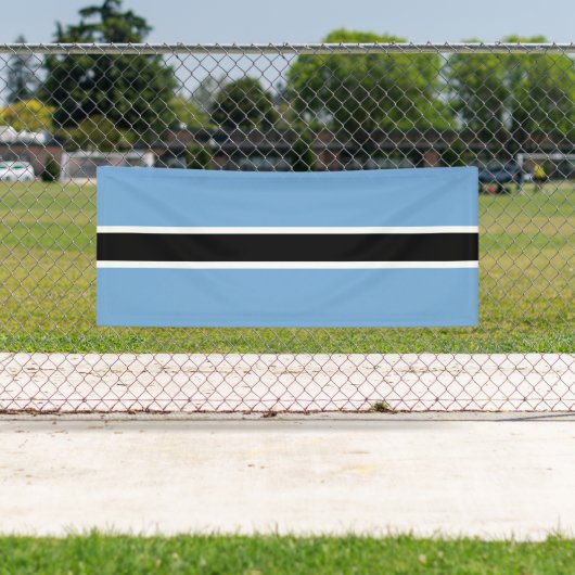 Patriotic Botswana Flag Spandoek (Insitu)