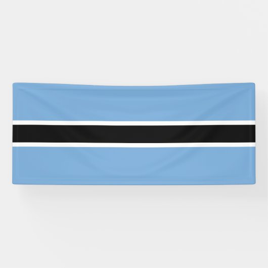 Patriotic Botswana Flag Spandoek (Horizontaal)