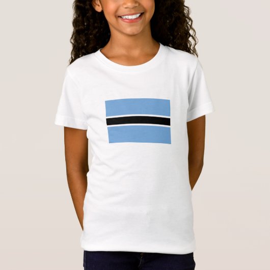 Patriotic Botswana Flag T-shirt (Voorkant)