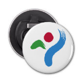 Patriotic bottle opener with Flag of Seoul (Voorkant)