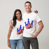Patriotic Bowling Ball T-shirt (Unisex)