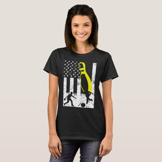 Patriotic Bowling Team Trophy T-shirt (Voorkant volledig)