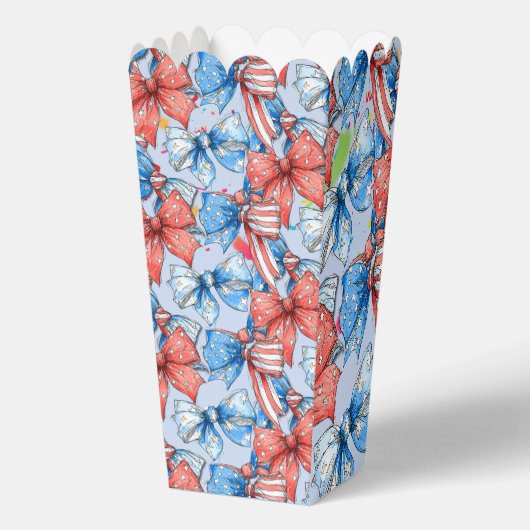 Patriotic Bows Favor Box Bedankdoosjes (Voorkant)