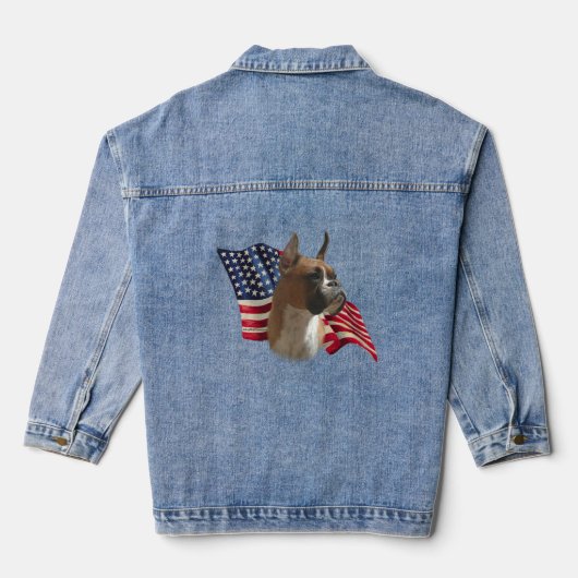 Patriotic Boxer Denim Jacket (Achterkant)