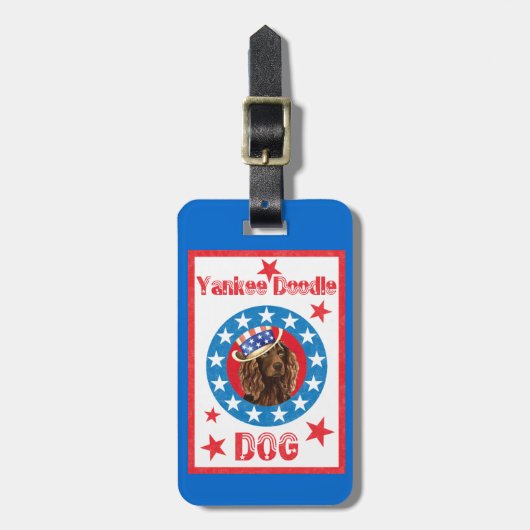 Patriotic Boykin Spaniel Bagagelabel (Voorkant verticaal)