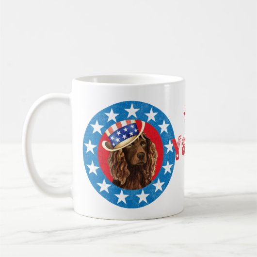 Patriotic Boykin Spaniel Koffiemok (Links)