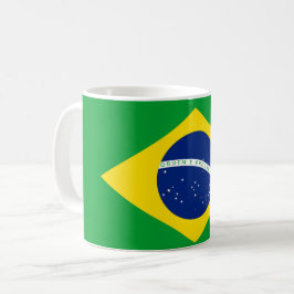 Patriotic Brazil Flag mug -  Koffiemok