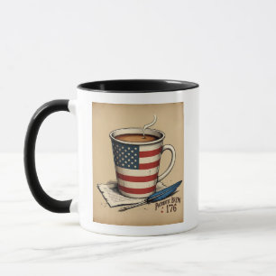 Patriotic Brew 1776 Amerikaanse vlag koffie Mok
