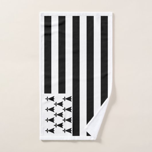 Patriotic Brittany Flag Bad Handdoek (Handdoek)