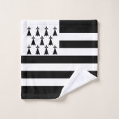 Patriotic Brittany Flag Bad Handdoek (Wasdoekje)