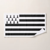 Patriotic Brittany Flag Bad Handdoek (Handdoek)