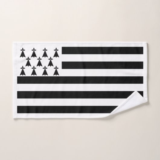 Patriotic Brittany Flag Bad Handdoek (Handdoek)