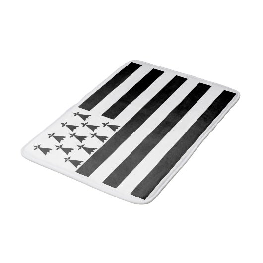 Patriotic Brittany Flag Badmat (Gekanteld)