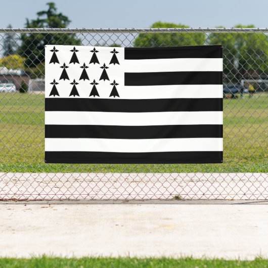 Patriotic Brittany Flag Banner (Insitu)