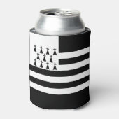 Patriotic Brittany Flag Blikjeskoeler (Blikje Voorkant)