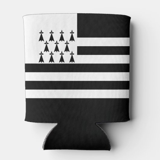 Patriotic Brittany Flag Blikjeskoeler (Achterkant)