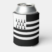 Patriotic Brittany Flag Blikjeskoeler (Blikje Achterkant)