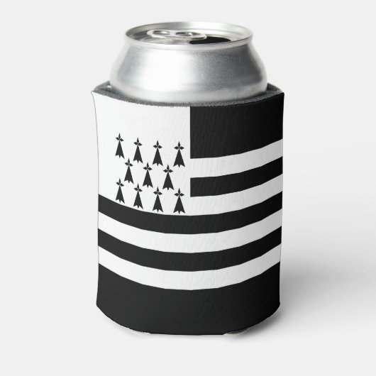 Patriotic Brittany Flag Blikjeskoeler (Blikje Achterkant)