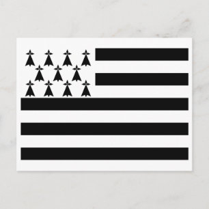 Patriotic Brittany Flag Briefkaart