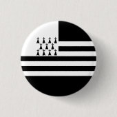 Patriotic Brittany Flag Button (Voorkant)