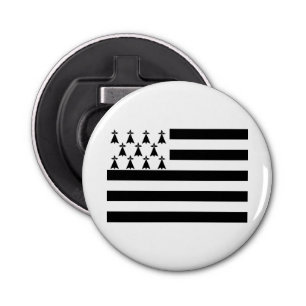 Patriotic Brittany Flag Button Flesopener