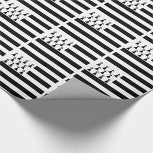 Patriotic Brittany Flag Cadeaupapier