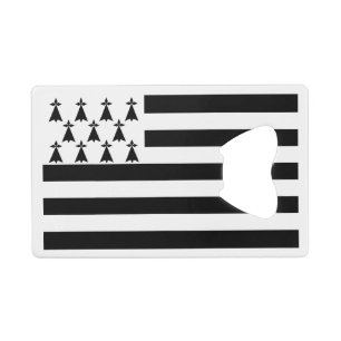 Patriotic Brittany Flag Creditkaart Flessenopener