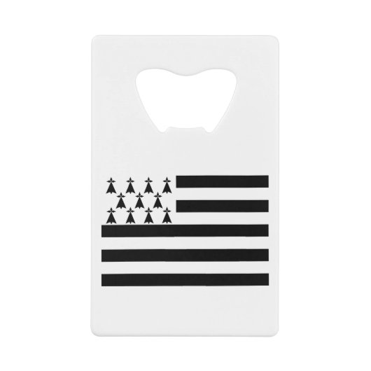 Patriotic Brittany Flag Creditkaart Flessenopener (Voorkant)
