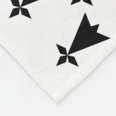 Patriotic Brittany Flag Fleece Deken (Hoek)