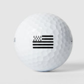 Patriotic Brittany Flag Golfballen (Voorkant)