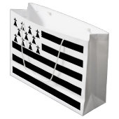 Patriotic Brittany Flag Groot Cadeauzakje (Voorkant Gekanteld)