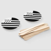 Patriotic Brittany Flag Handwaaier (Niet-gemonteerd)