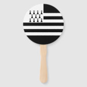 Patriotic Brittany Flag Handwaaier (Voorkant)