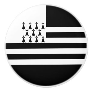 Patriotic Brittany Flag Keramische Knop