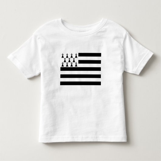 Patriotic Brittany Flag Kinder Shirts (Voorkant)