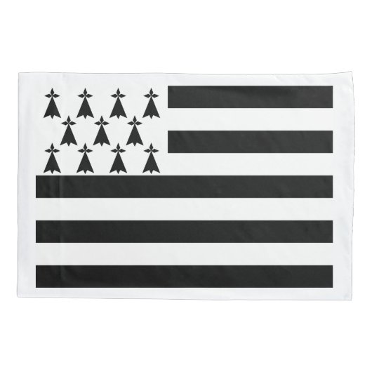 Patriotic Brittany Flag Kussensloop (Achterkant)